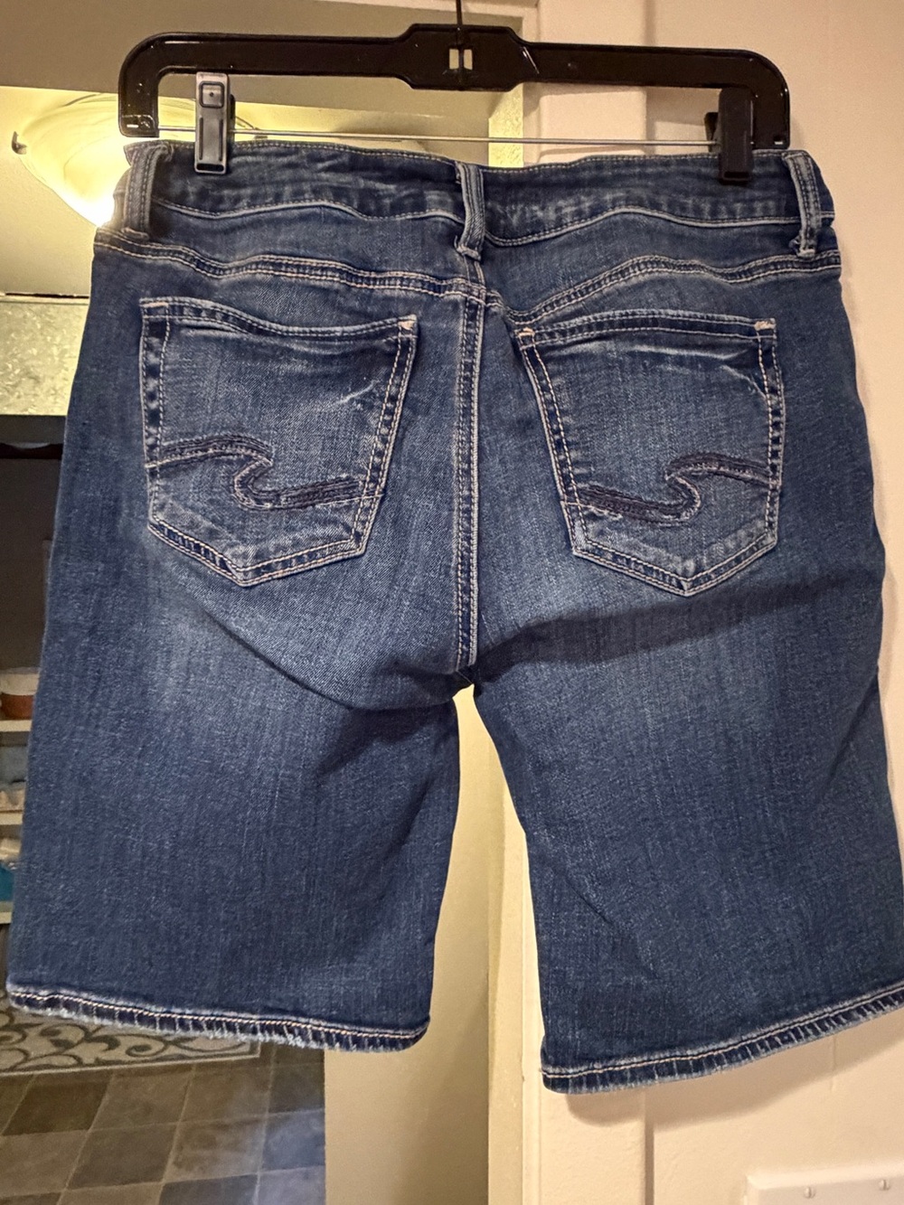 Silver Jeans Dark Blue Denim Shorts - Picture 3 of 6